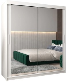 Dulap de haine 180 cm Toki 3 (alb mat + alb mat). 1065083