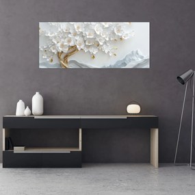 Tablou – Arborele vieții 3D elegant (120x50 cm)