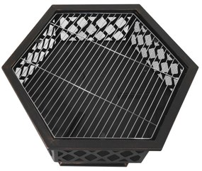 Cattara 13008 Focar cu capac Hexagon, 60,5 x 70 x62,5 cm