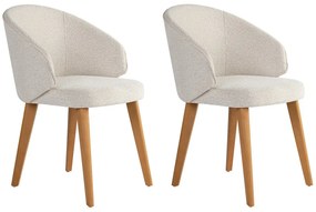 Set de scaune de sufragerie Bentley White and DarkOak, 2 buc.