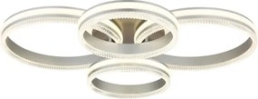 Globo 67377-90 - Plafonieră LED dimerizabilă FRANCINE LED/90W/230V argintie + telecomandă