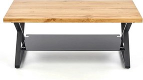 Masuta cafea XENA, negru/stejar natural, 110x60x45 cm
