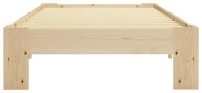 Cadru de pat, 100 x 200 cm, lemn masiv de pin lemn, 100 x 200 cm