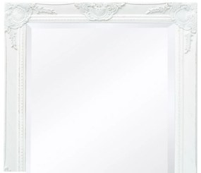 Oglinda verticala in stil baroc, 140 x 50 cm, alb 1, Alb, 140 x 50 cm