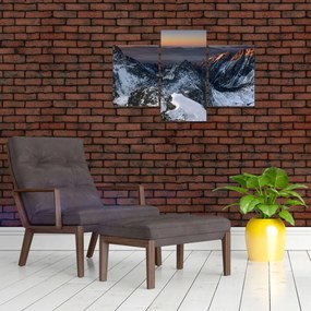 Tablou - Răsărit de soare în munți (90x60 cm)