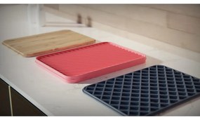 Set tocator cu suport si grilaTrebonn Trilogy 1120108, 34,5x24 cm, 3 piese, Fund antiderapant, Multicolor