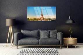 Tablou pe sticla Turnul Eiffel Paris Arhitectura Brown