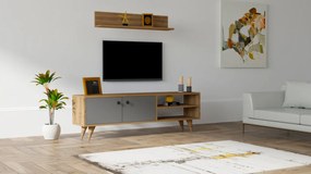 Comoda TV Erho - Walnut, Antracit