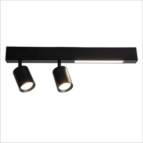 Spot LED MAGNET LED/5W/230V + 2xGU10/60W 3000/4000K negru