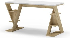 Birou cu blat alb 60x137 cm Butterfly – Marckeric