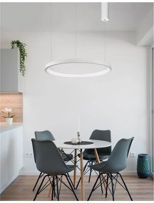 Lustra LED design modern circular PERTINO alba 48W NVL-9853683