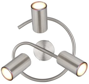 Plafoniera cu 3 Spoturi directionabile ALLVI nickel