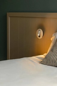 Aplica cu reader LED directionabil stil minimalist TIMIT alb