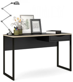 Birou Felix Light 130, negru mat / negru