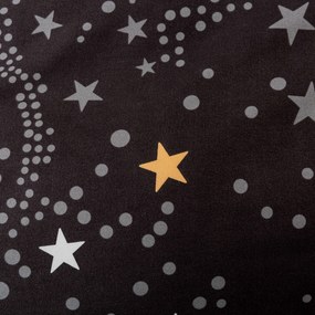 Lenjerie de pat din microfibra flanel STELLAR gri inchis Dimensiune lenjerie de pat: 2 buc 70 x 90 cm | 200 x 220 cm