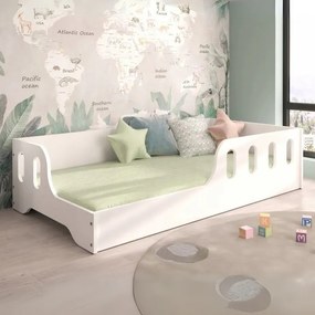 Pat Montessori pentru copii 140 x 70 cm alb