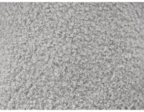 Canapea gri deschis cu tapițerie din țesătură bouclé 232 cm Hippolyte – Bobochic Paris