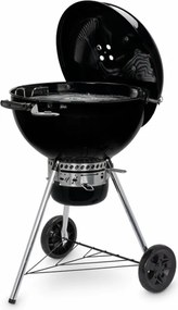 Gratar pe carbuni Weber Master Touch WB 14701004, 57 cm, Otel inoxidabil, Reglare flux de aer, 2 roti gumate, Termometru incorporat, Negru