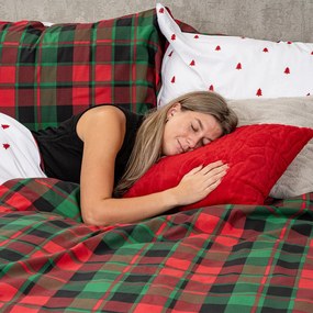 Lenjerie de pat din bumbac 4Home Scotch winter, 140 x 220 cm, 70 x 90 cm