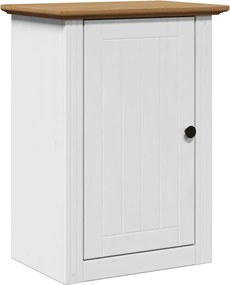 vidaXL Dulap de baie „BODO” alb și maro 44x30x60 cm