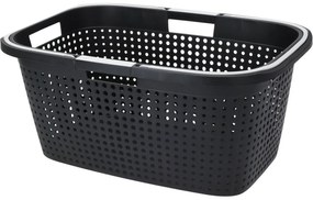 Coș de rufe reciclat cu mânere 38 l, 60 x 40 x 26cm, antracit