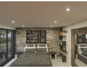 Corp de iluminat LED încastrat LED/18W/230V 3000K d. 11,5 cm negru