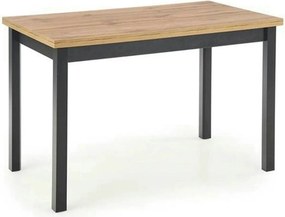 Masa COBALT, stejar/negru, PAL furniruit, 120x68x77 cm