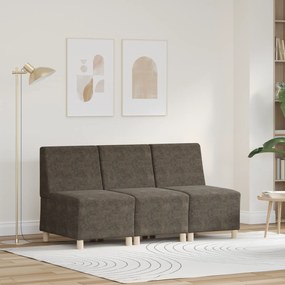 vidaXL Fotoliu 3 pcs Gri închis 55 cm Piele ecologică de suede