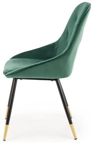 Scaun de bucaterie Beline, verde/negru