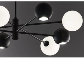 Lustră pe tijă Jupiter 1998 MOKA 4xGU10/10W/230V + 4xG9/10W/230V negru/alb