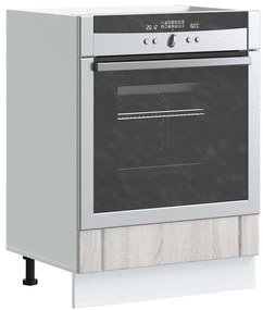 vidaXL Dulap pentru cuptor „Lucca” Lemn prelucrat Sonoma gri