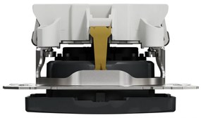 Priza simpla cu impamantare, 16A, IP20, antracit, Schneider Sedna Design