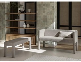 Bancă bej cu tapițerie din stofă bouclé Sitta – Blomus