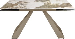 Masa extensibila deosebita design LUX Porcelain Marble 160-240cm