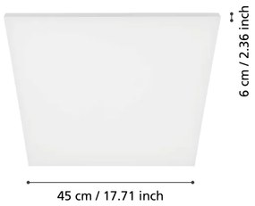 Eglo 98902 - Plafonieră LED TURCONA LED/20W/230V