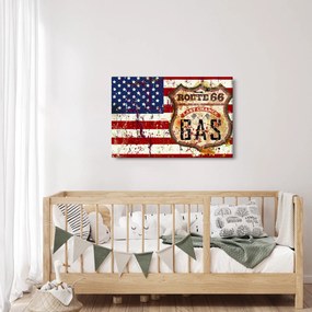 Tablou - Vintage steag (90x60 cm)