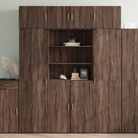 vidaXL Dulap depozitare stejar maro 80x42,5x225 cm lemn prelucrat