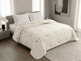 Cuvertura de pat INSECTA, crem Dimensiune: 200 x 240 cm