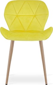 Scaun de masa MANGO VELVET, galben