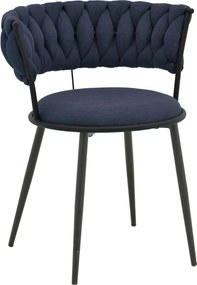 Scaun Bucatarie/Dining Akisa Textil Albastru Inchis