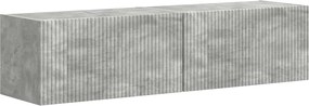 vidaXL Dulap TV de perete 2 pcs Beton 60 x 31 x 29.5 cm Lemn compozit