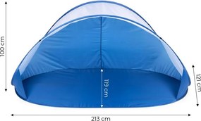 MultiGarden cort de plajă pliabil rapid Albastru