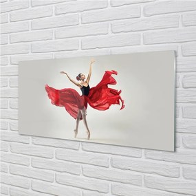 Tablouri pe sticlă balerină femeie