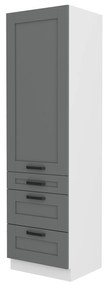 Dulap de bucătărie pentru alimente Lucid 60 DKS 210 3S 1F (dustgrey + alb). 1045560