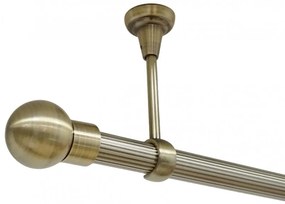 Galerie tavan fara inele KULA striat /25 - aur antic (Alege marime: 120 cm)