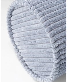 Pernă decorativă pentru copii albastră cu tapițerie din catifea reiată Roll – Wigiwama