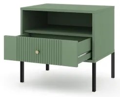 Noptieră LUE, verde/negru