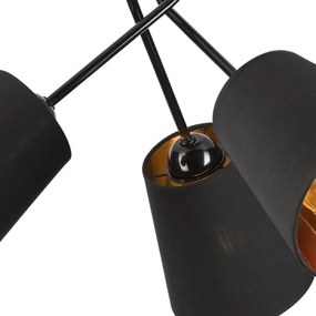 Lustră pe tijă IRMA 3xE27/15W/230V negru