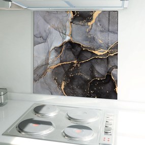 Panou Sticla Bucatarie, 100x100cm, Protectie aragaz, Antistropi, Termorezistent, Abstracte, Marble, Abstract Marble