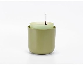 Ghiveci cu auto-udare Plastia Tolita, ø 19 cm, verde